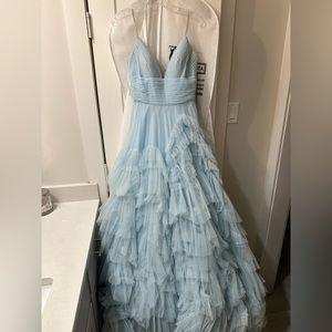 Sherry Hill Prom Dress 55461 Baby Blue!!